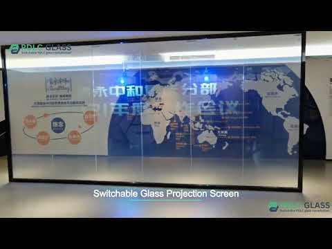 Smart Glass Projection Screen for Annual Work Meeting
