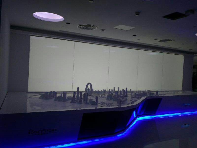 pantalla de proyectores traseros múltiples2